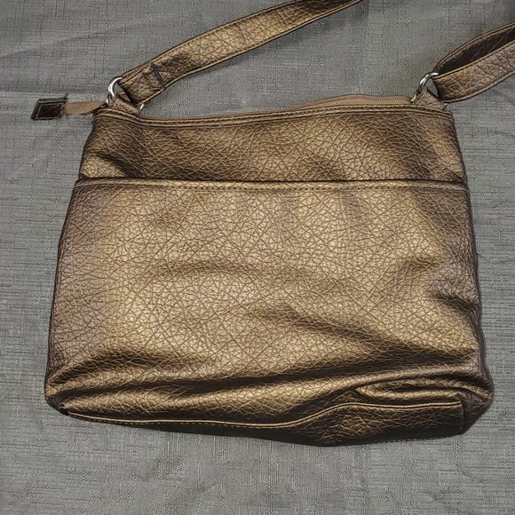 Rossetti brown crossbody bag with multiple pockets - Picture 3 of 8